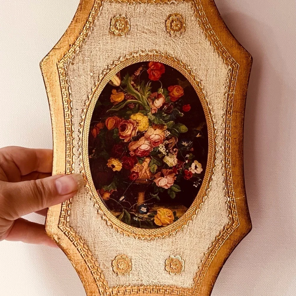 Florentine wood art plague. Italian wall art